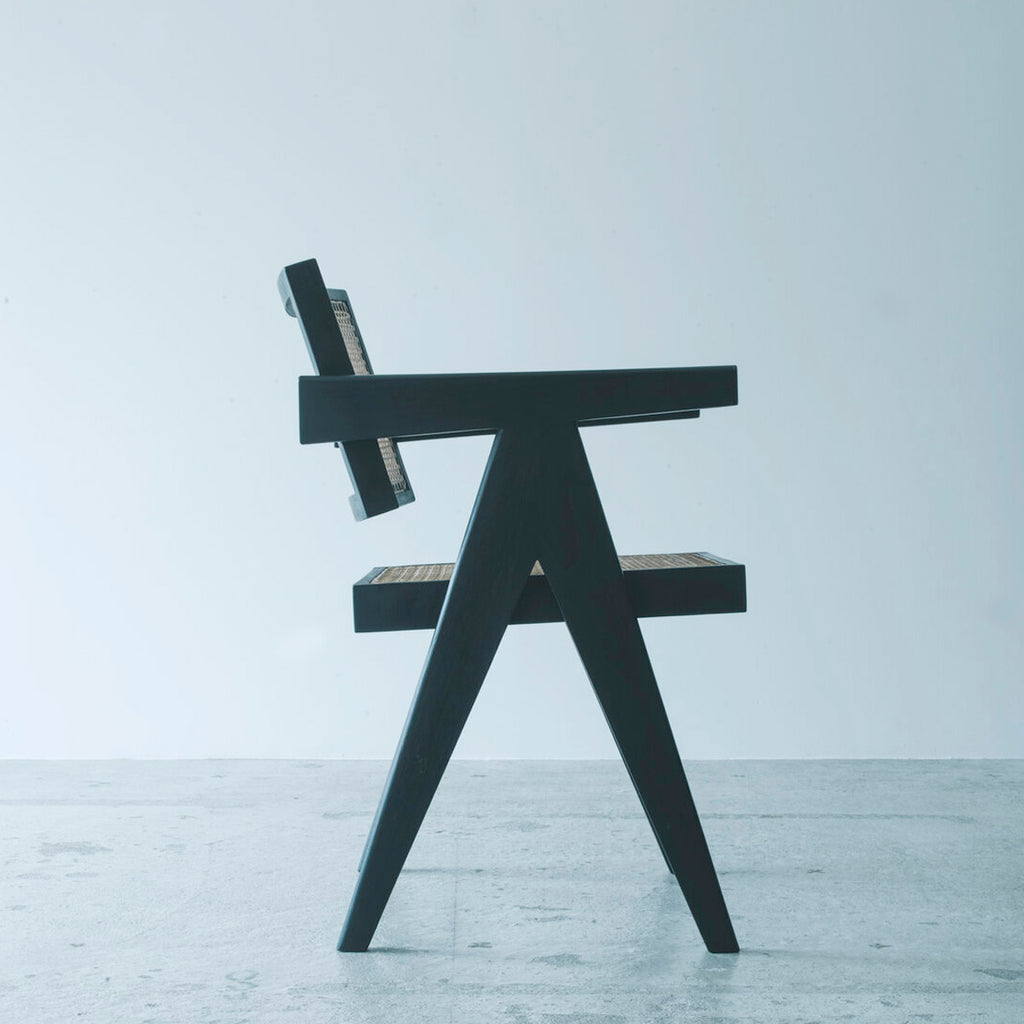 Pierre Jeanneret Office Chair Black TD PJ 03 Reproduction D9 STUDIO pierre-jeanneret-office-chair-black-td-pj-03-reproduction-d9-studio
