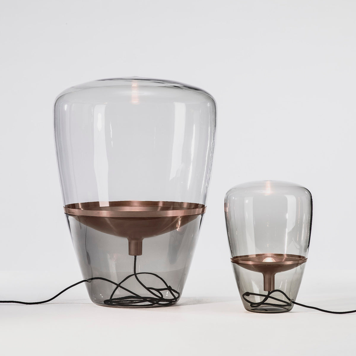 BROKIS Balloons Table Light Smoke Grey Rosegold (M size) BROKIS