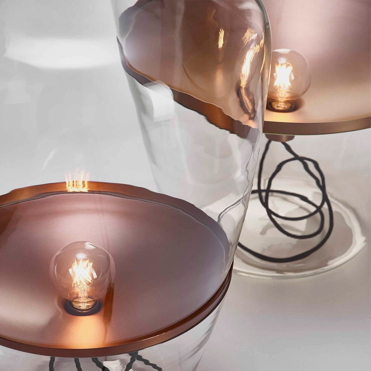 BROKIS Balloons Table Light Clear Rosegold  (M size) BROKIS