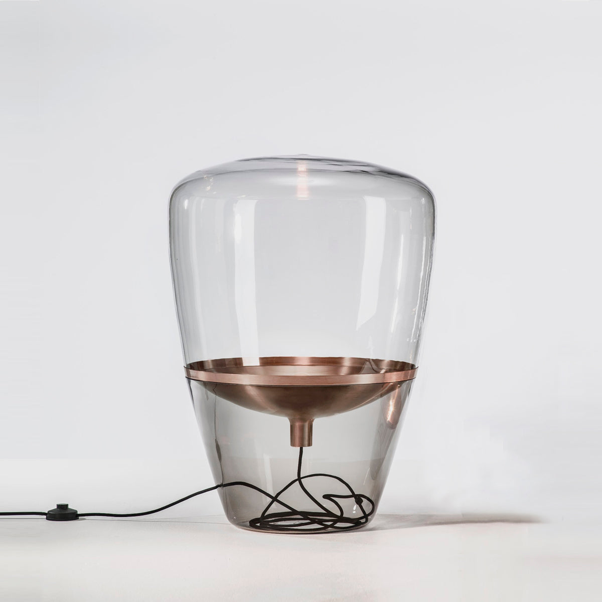 BROKIS Balloons Table Light Smoke Grey Rosegold (M size)