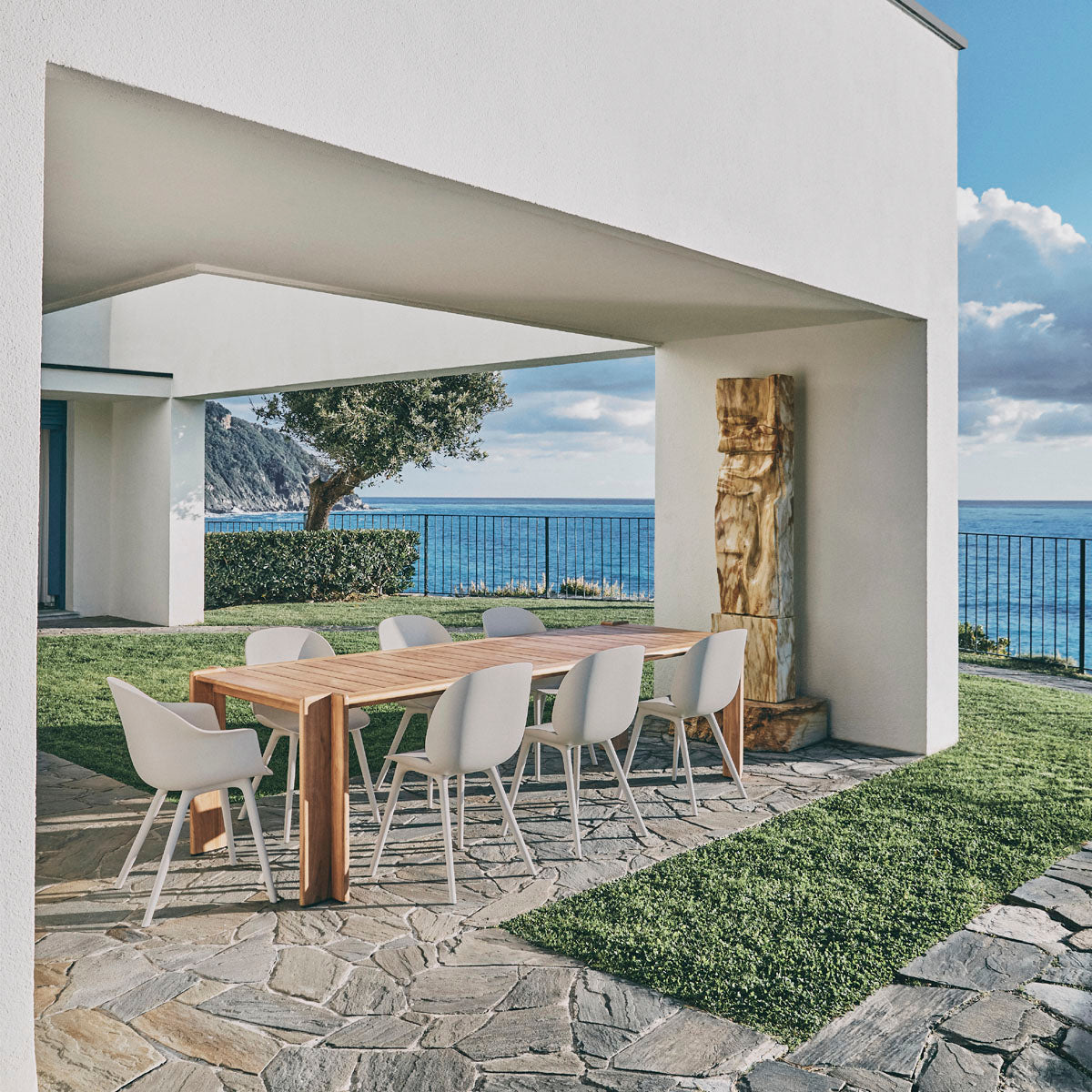 GUBI Beetle Chair  Outdoor Alabaster White