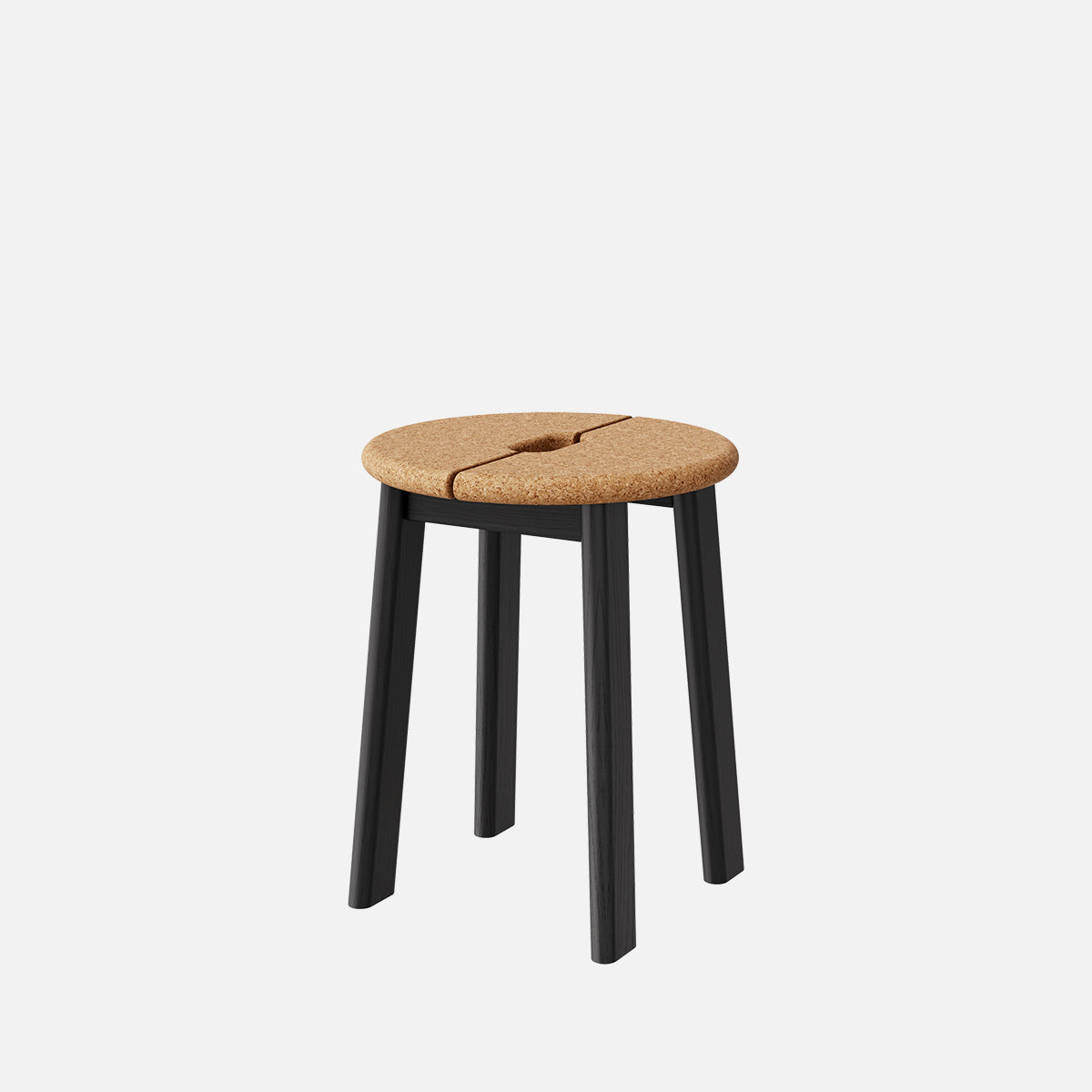 esaila Bravo Stool Black Ash Cork