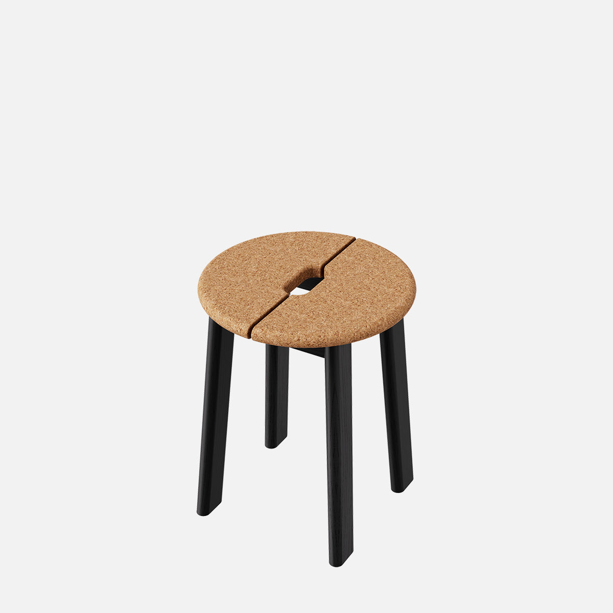 esaila Bravo Stool Black Ash Cork