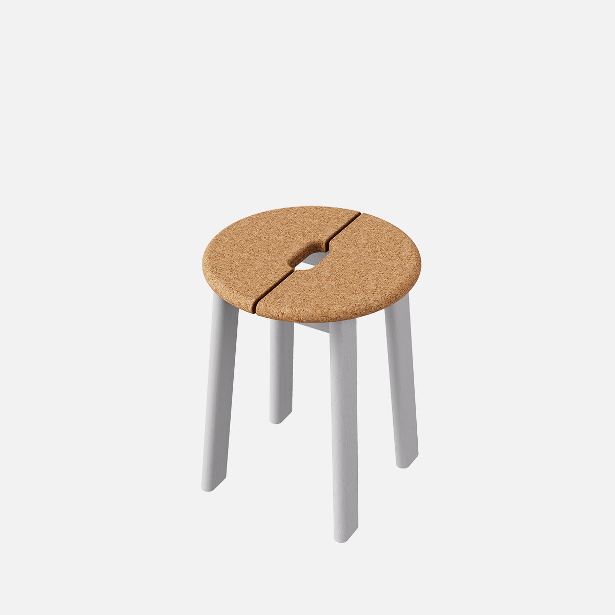 esaila Bravo Stool Grey Ash Cork