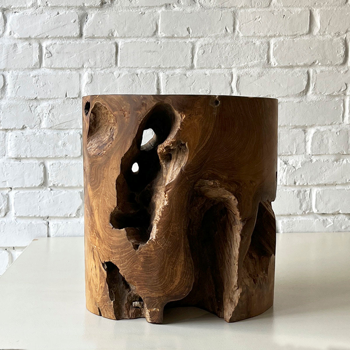 Log Side Stool 2025 #C