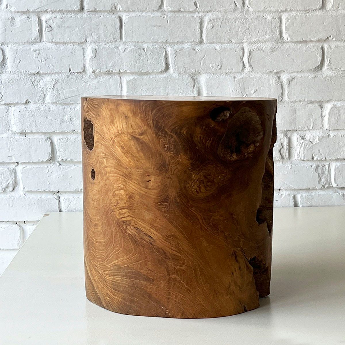 Log Side Stool 2025 #C