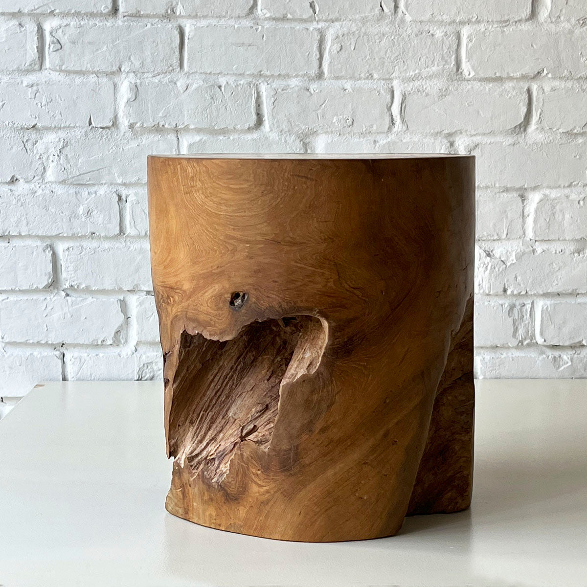 Log Side Stool 2025 #C