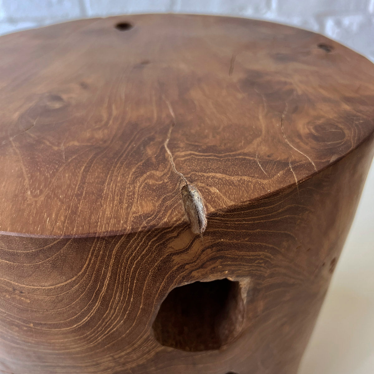 Log Side Stool 2025 #C