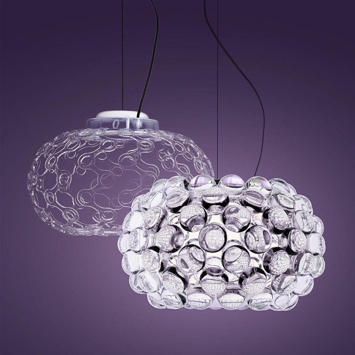 FOSCARINI Caboche Plus pendant piccola Clear ペンダントライト