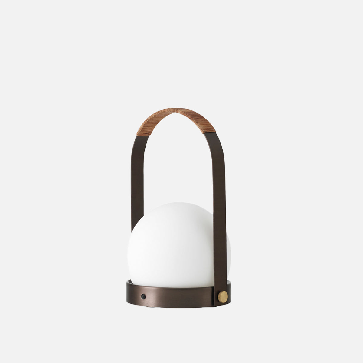 Audo Carrie LED Lamp Bronzed Brass Leather