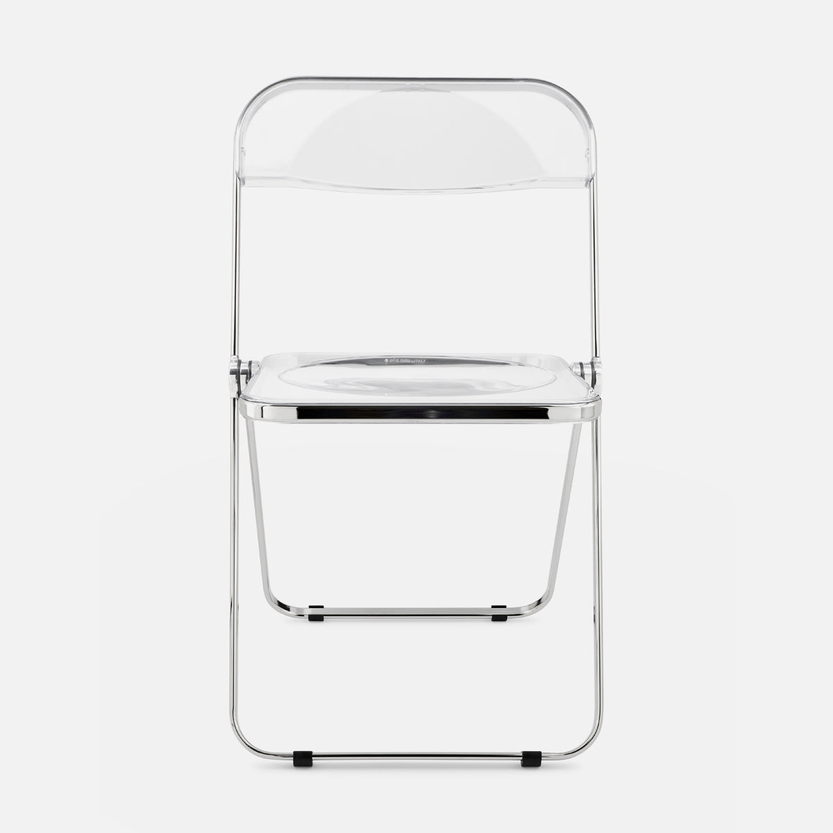 Anonima Castelli Plia Chair Chrome Clear