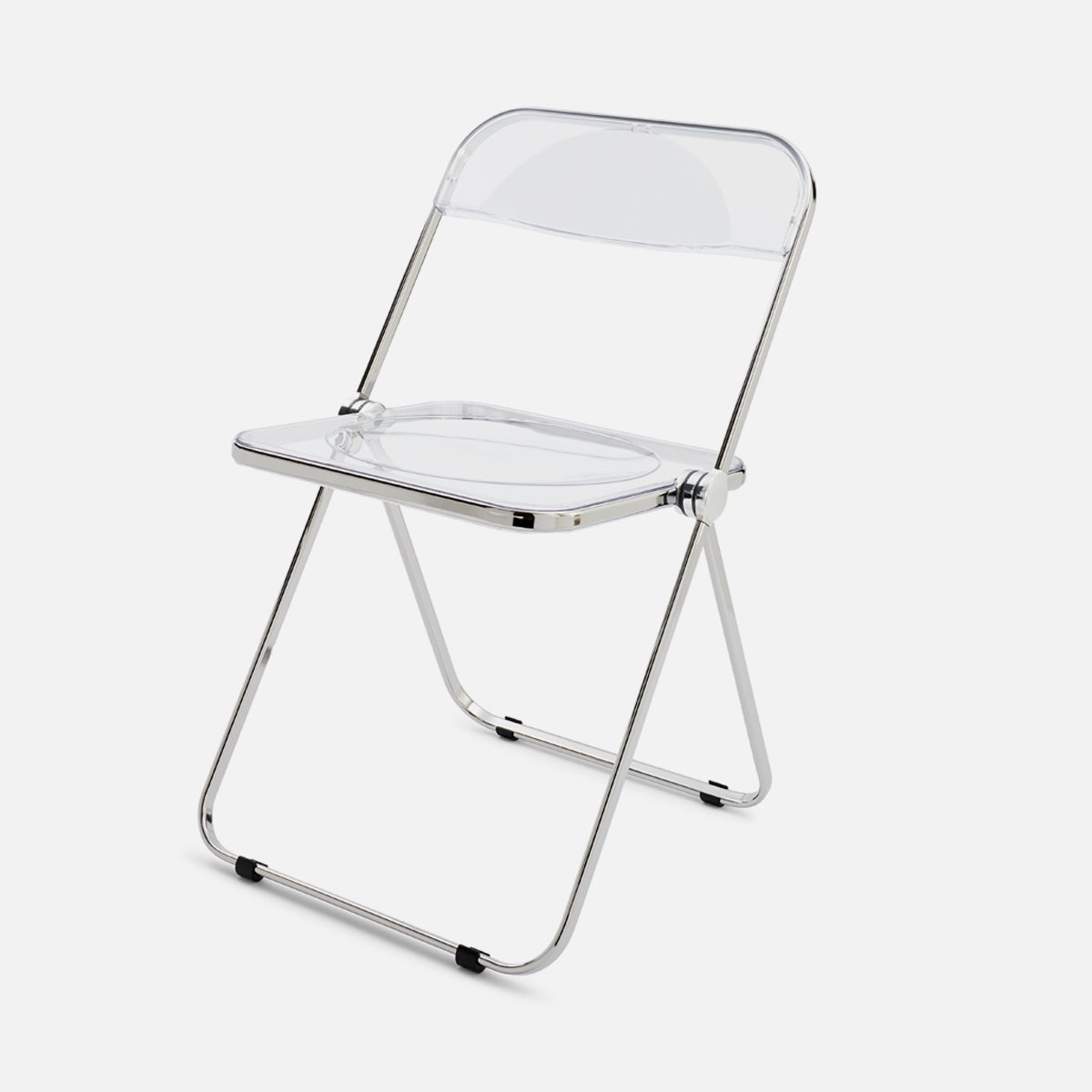 Anonima Castelli Plia Chair Chrome Clear