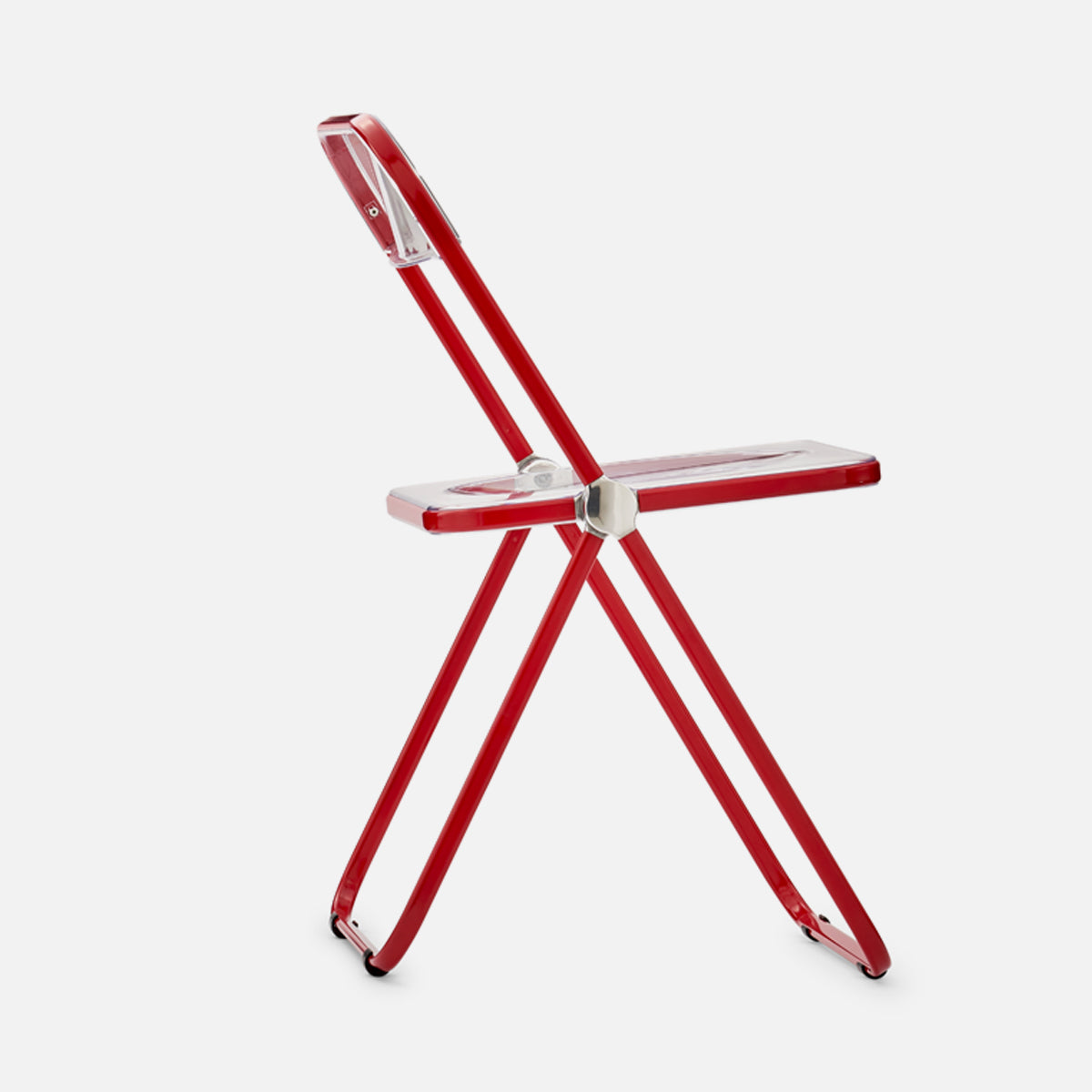 Anonima Castelli Plia Chair Red Clear