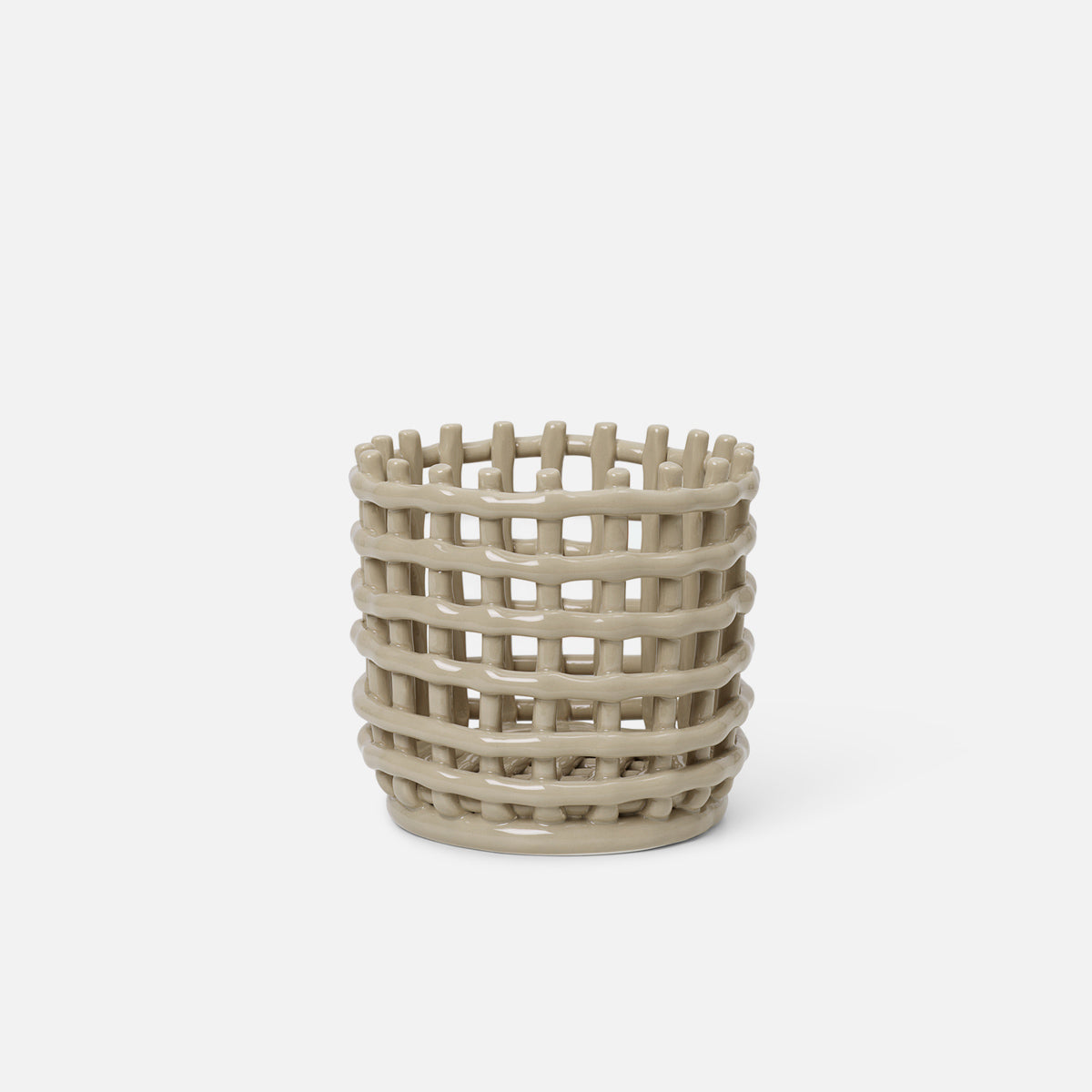 ferm Living Ceramic Basket S Cashmere