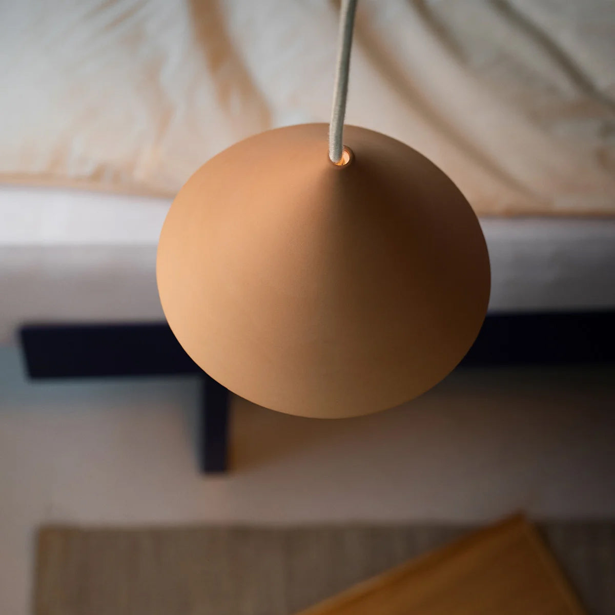 MOEBE Ceramic Cone Pendant Light Ocher