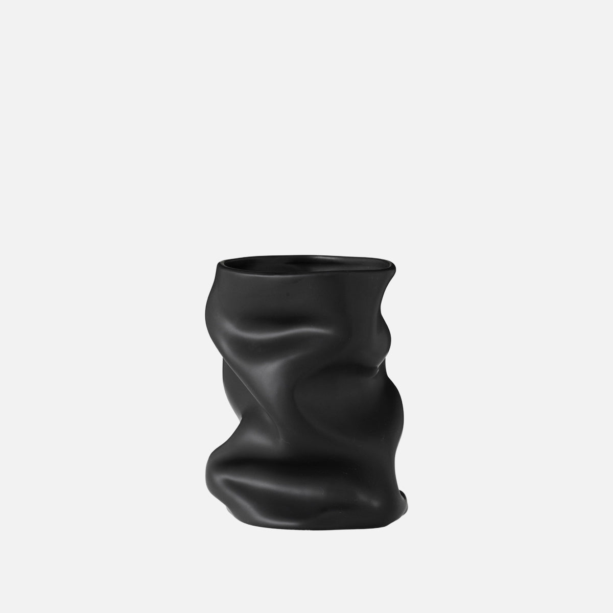 Audo Collapse Vase H20 Black