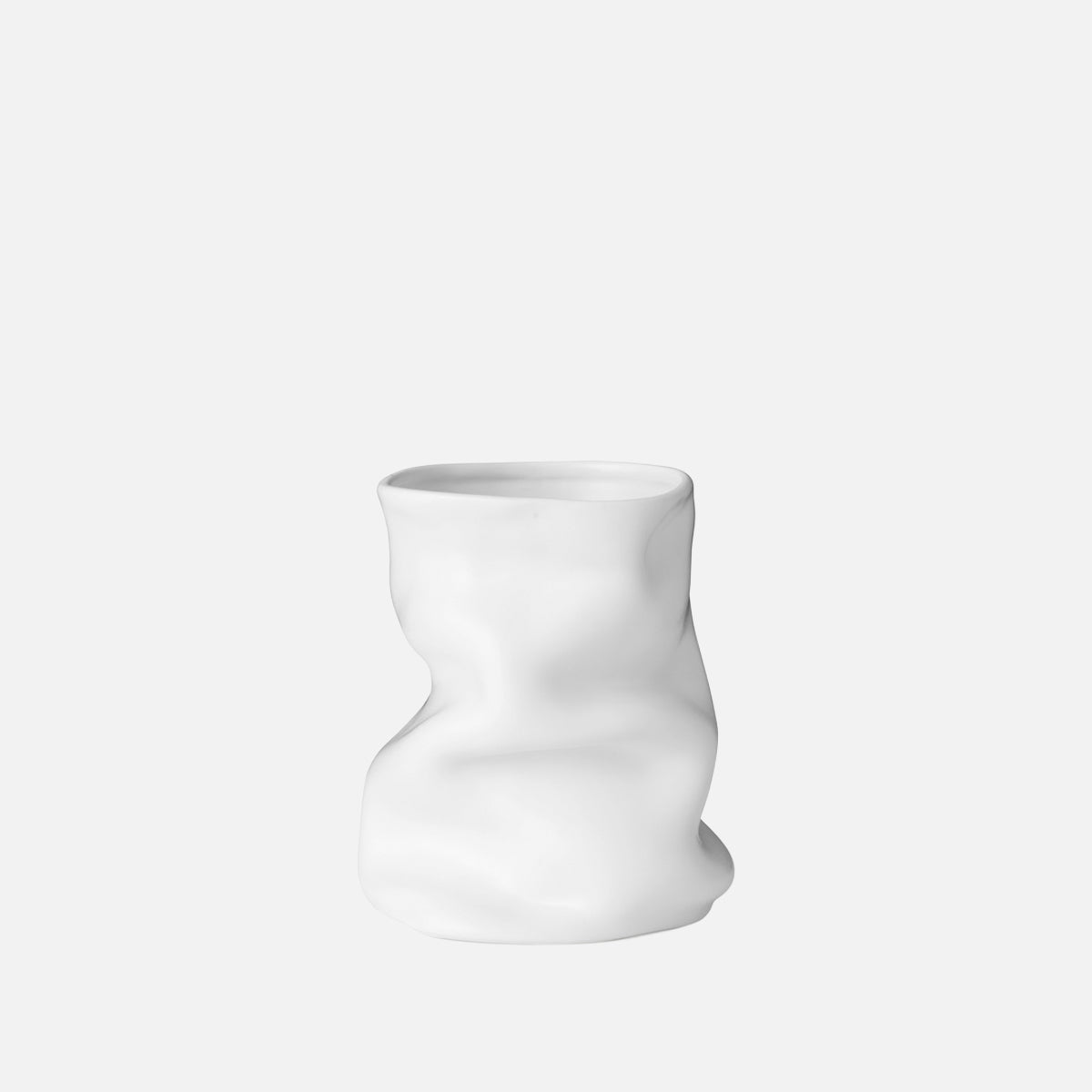 Audo Collapse Vase H20 White