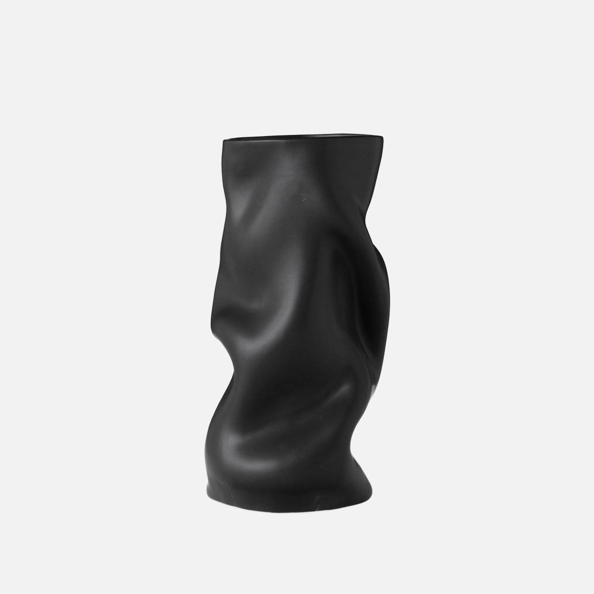 Audo Collapse Vase H30 Black