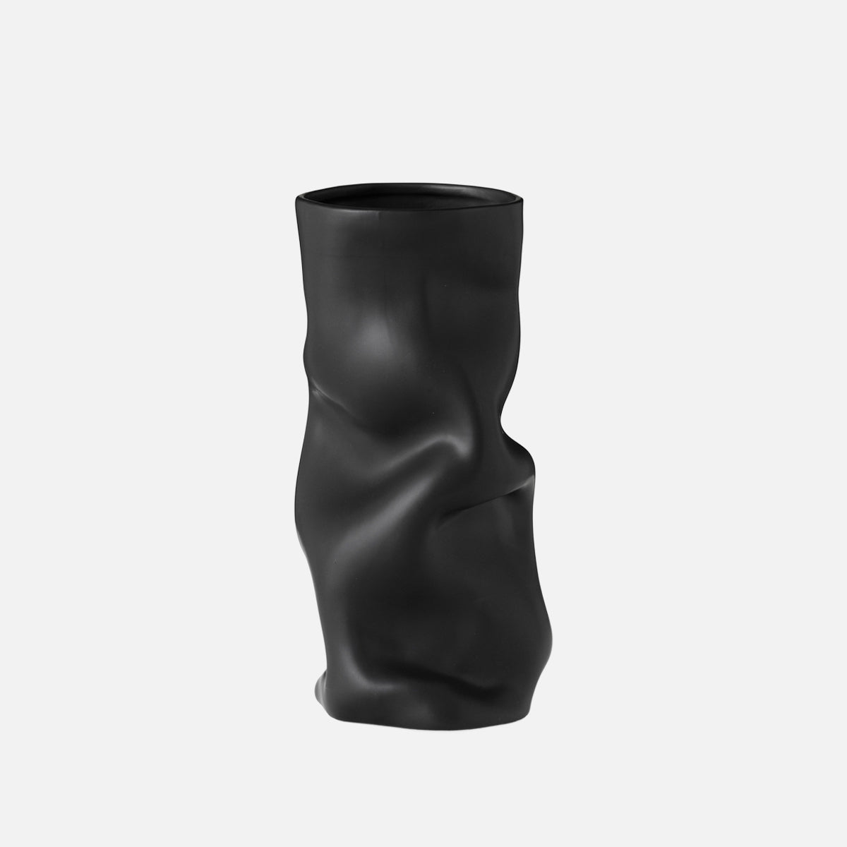 Audo Collapse Vase H30 Black