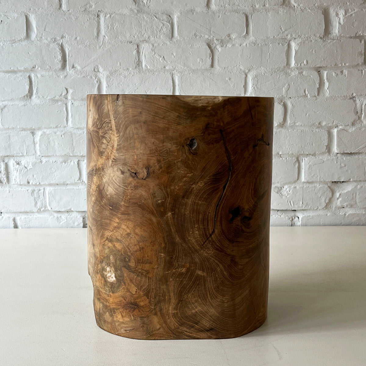 Teak Log Stool 2025 #D チーク ログスツール オブジェ 流木 – D9 STUDIO