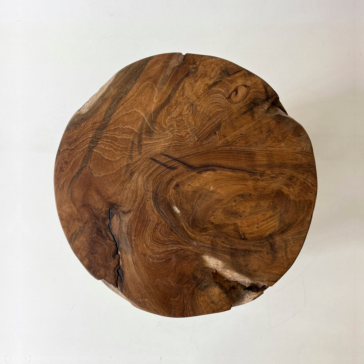 迫力のあるチーク原木オブジェ105.5cm 無垢材 ホテルロビーやエントランスに 迫力のあるチーク原木オブジェ105.5cm 無垢材 ホテルロビーや