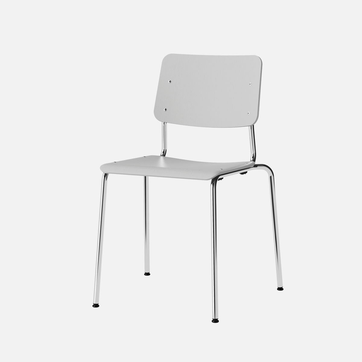 esaila Fore Chair Grey Oak Chrome  Frame