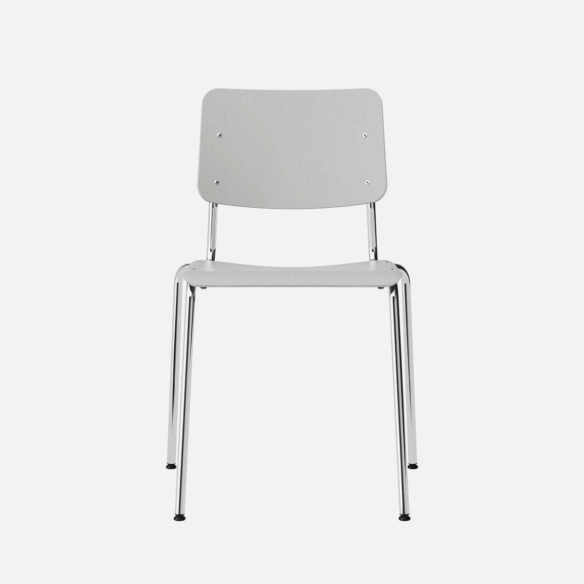 esaila Fore Chair Grey Oak Chrome  Frame