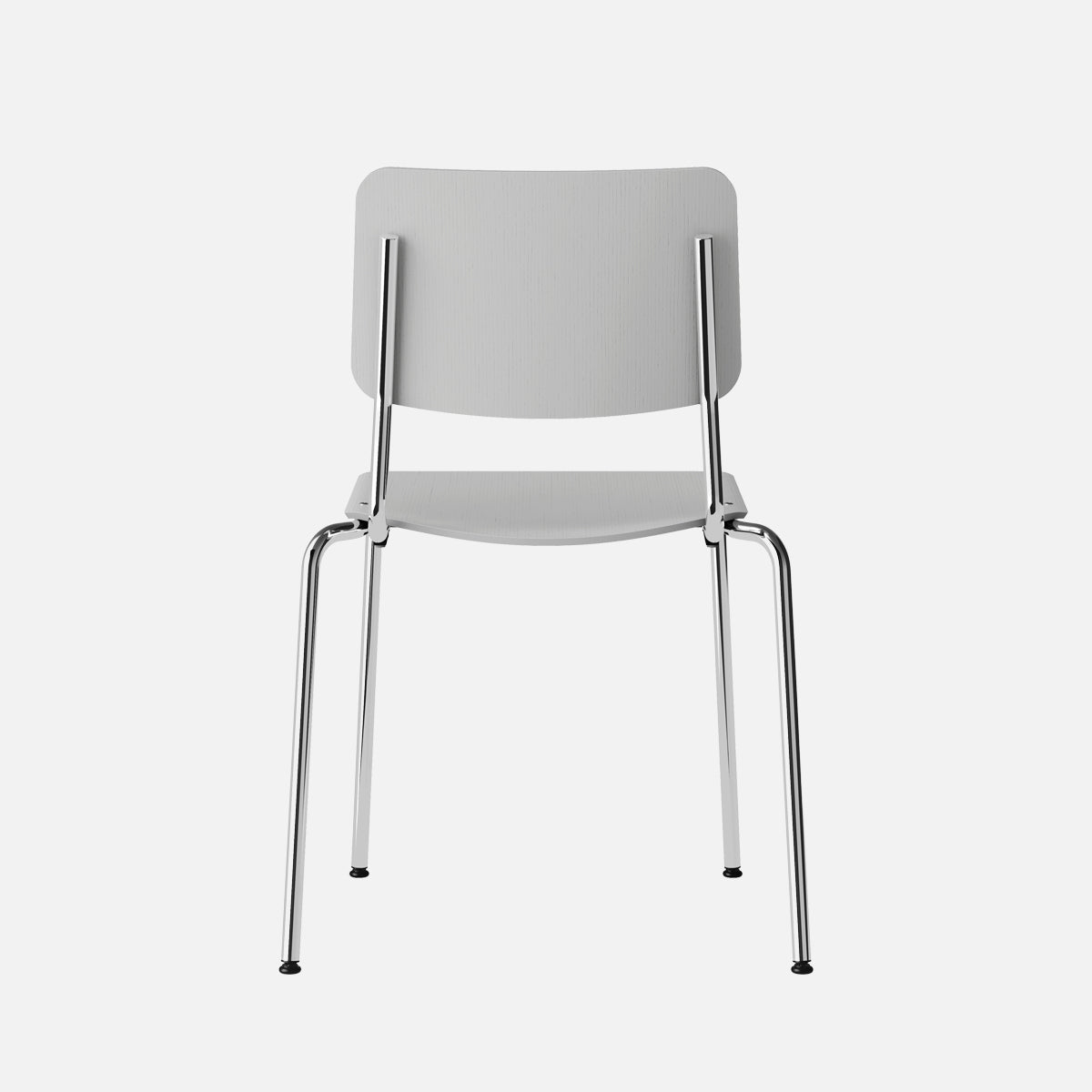 esaila Fore Chair Grey Oak Chrome  Frame