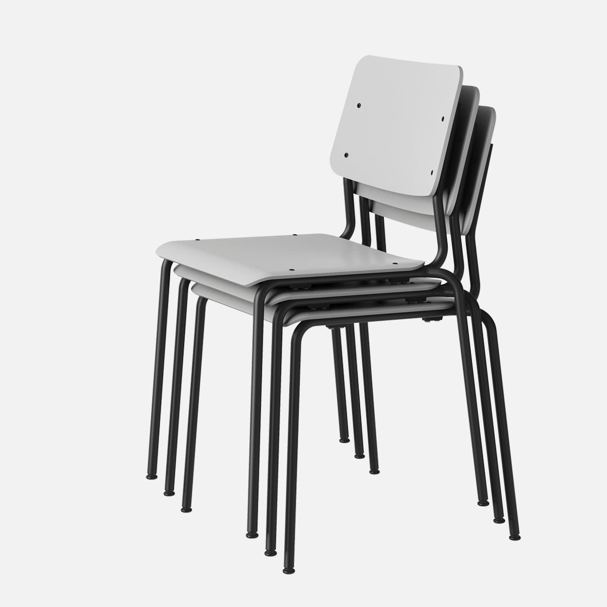 esaila Fore Chair Grey Oak Black Frame