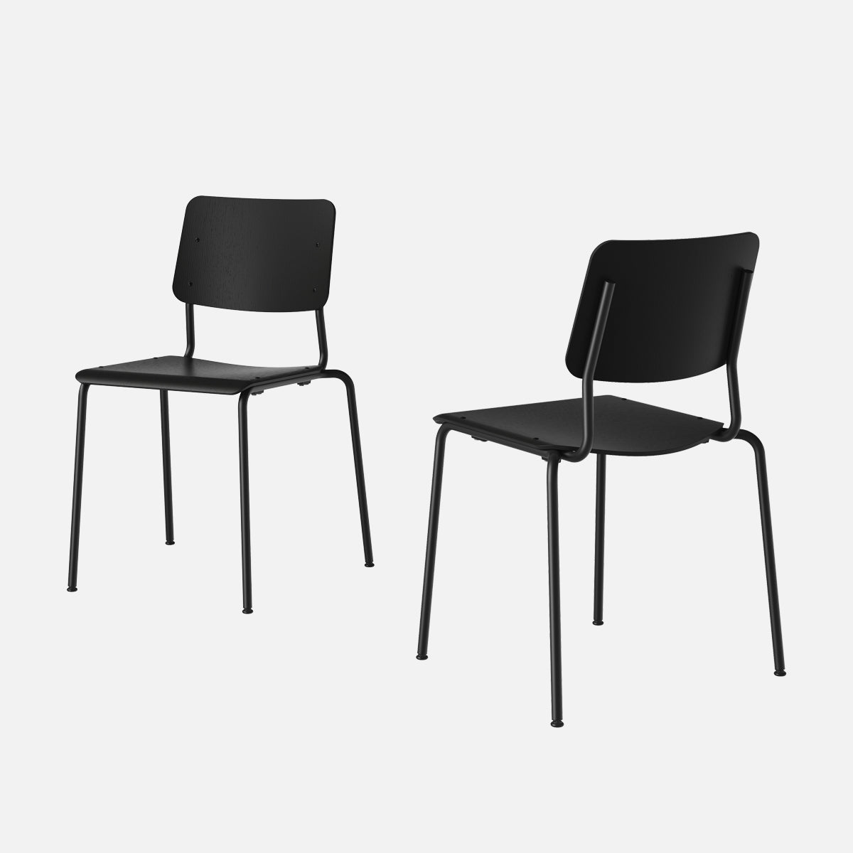 esaila Fore Chair Black Oak Black Frame