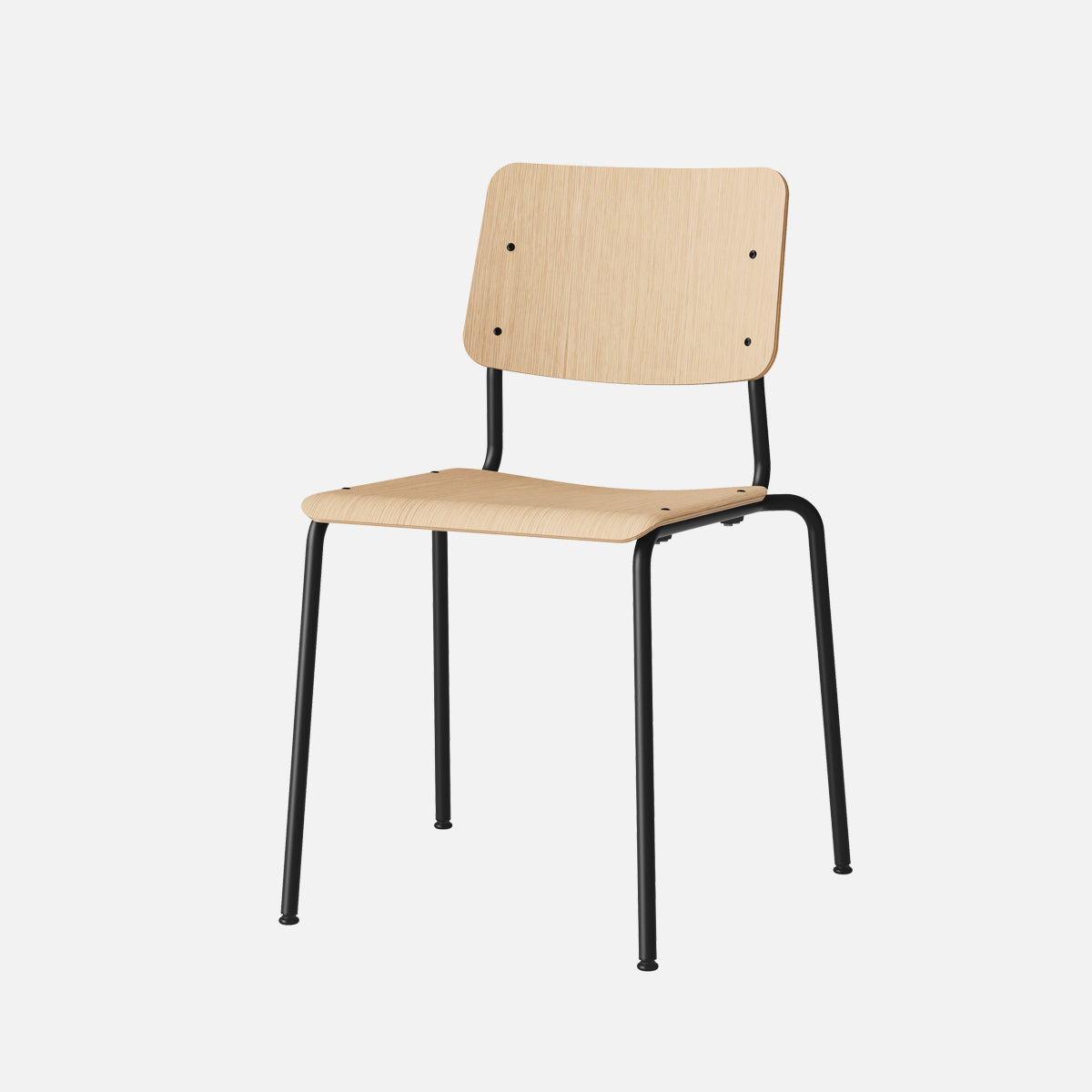 esaila Fore Chair Washed Oak Black Frame