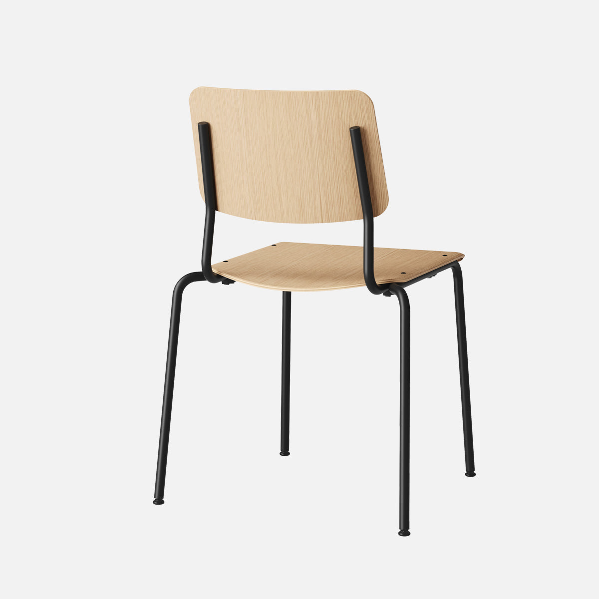 esaila Fore Chair Washed Oak Black Frame