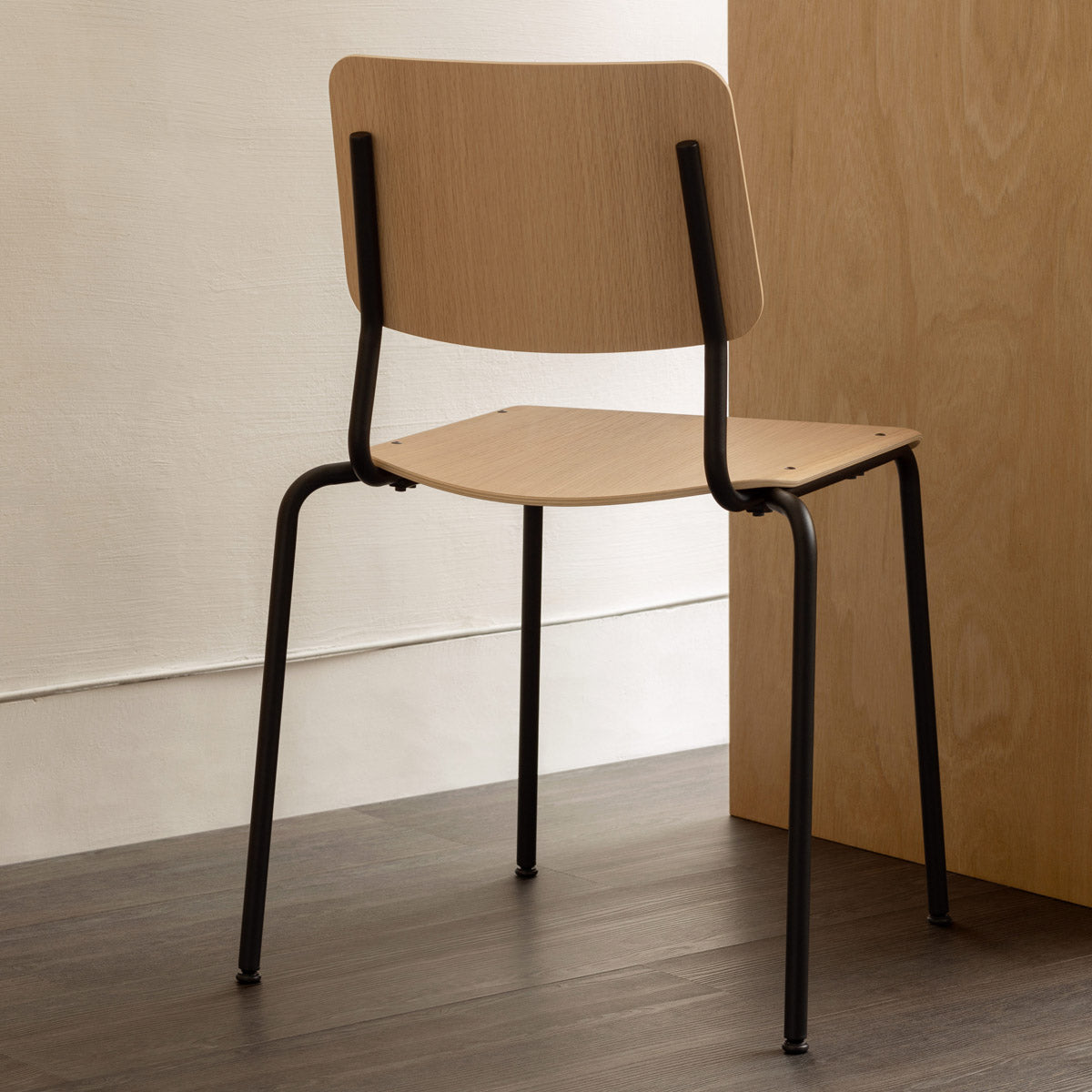 esaila Fore Chair Washed Oak Black Frame