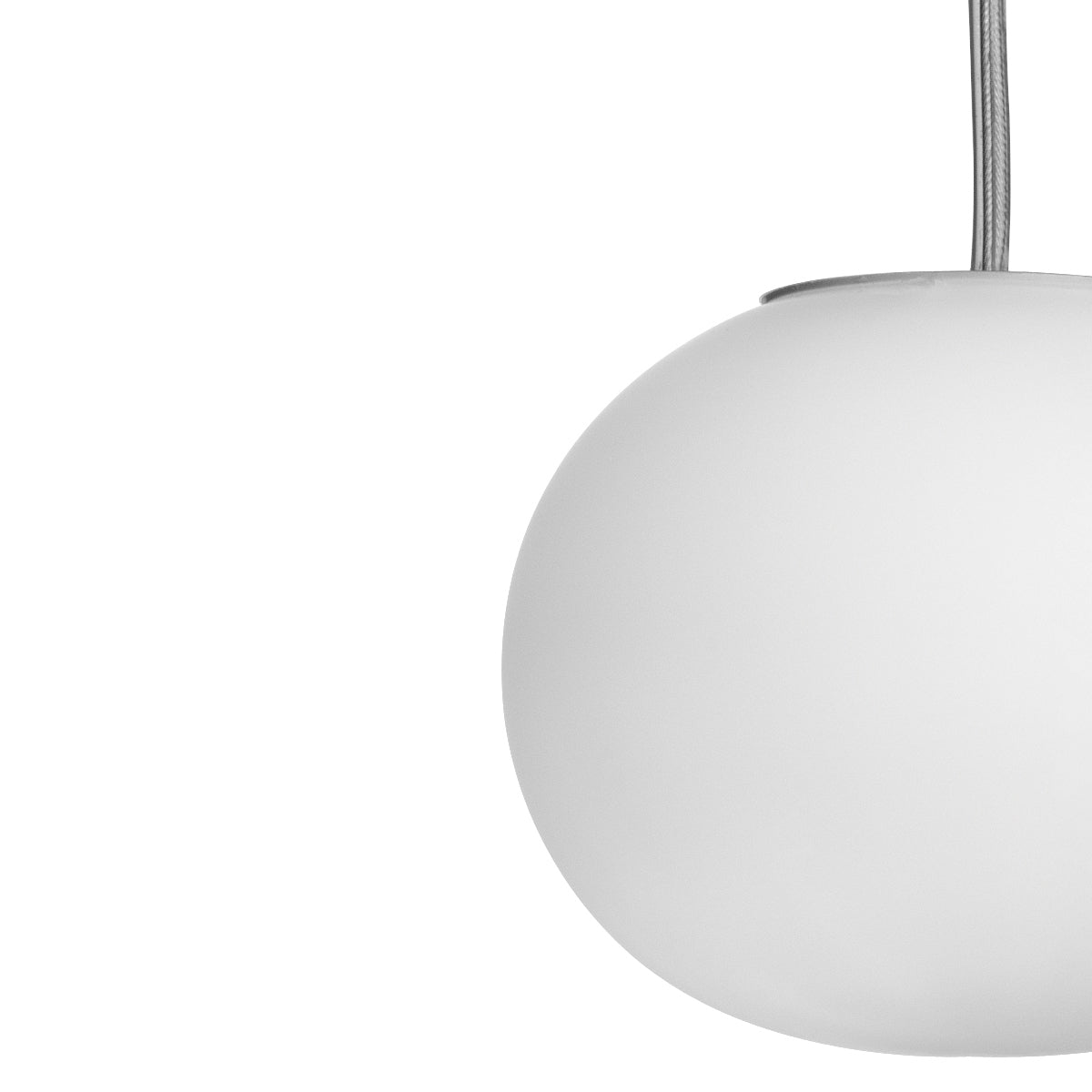 FLOS Mini Glo-Ball S Pendant Light (直付仕様）Silver
