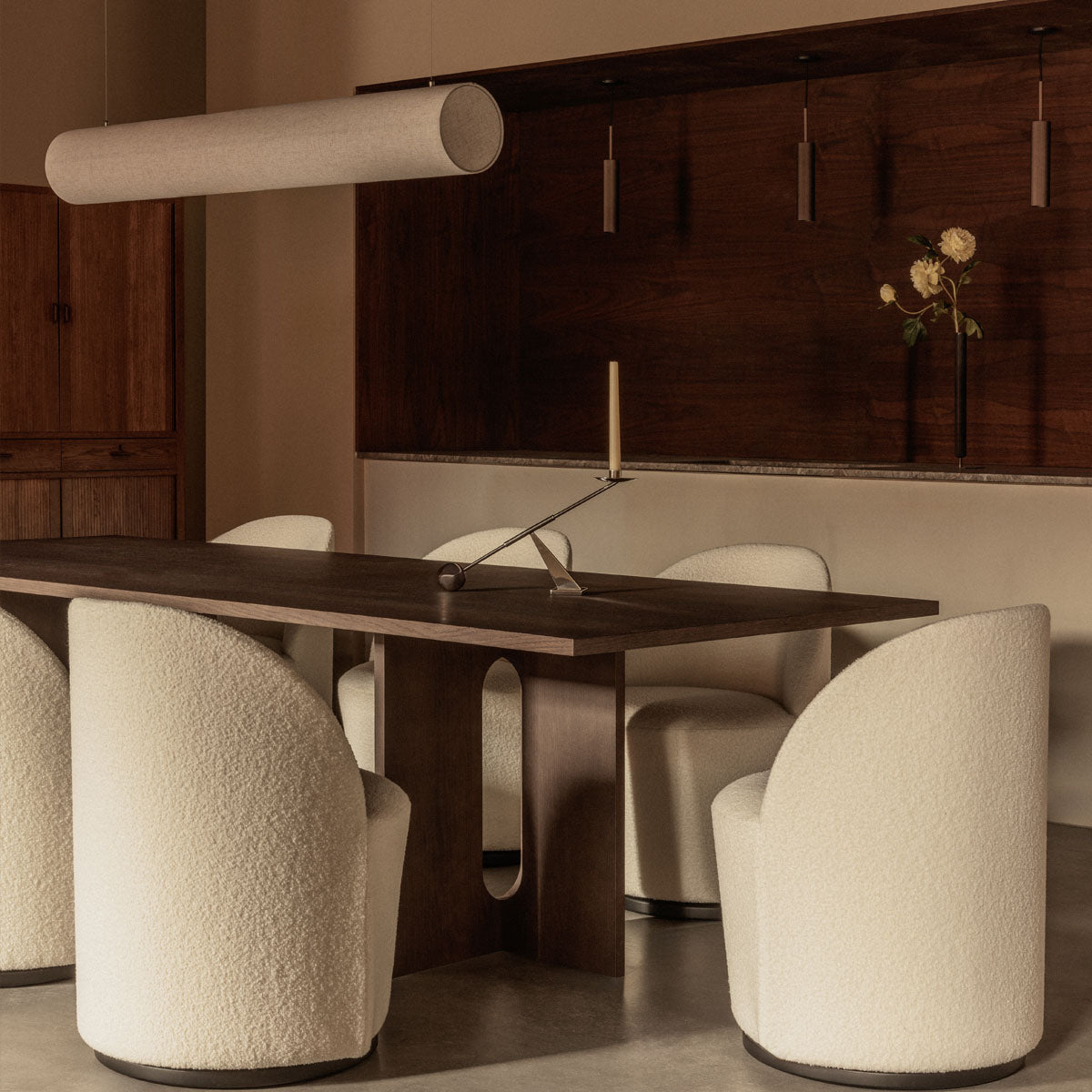 Audo Hashira Linear Pendant Lamp Raw
