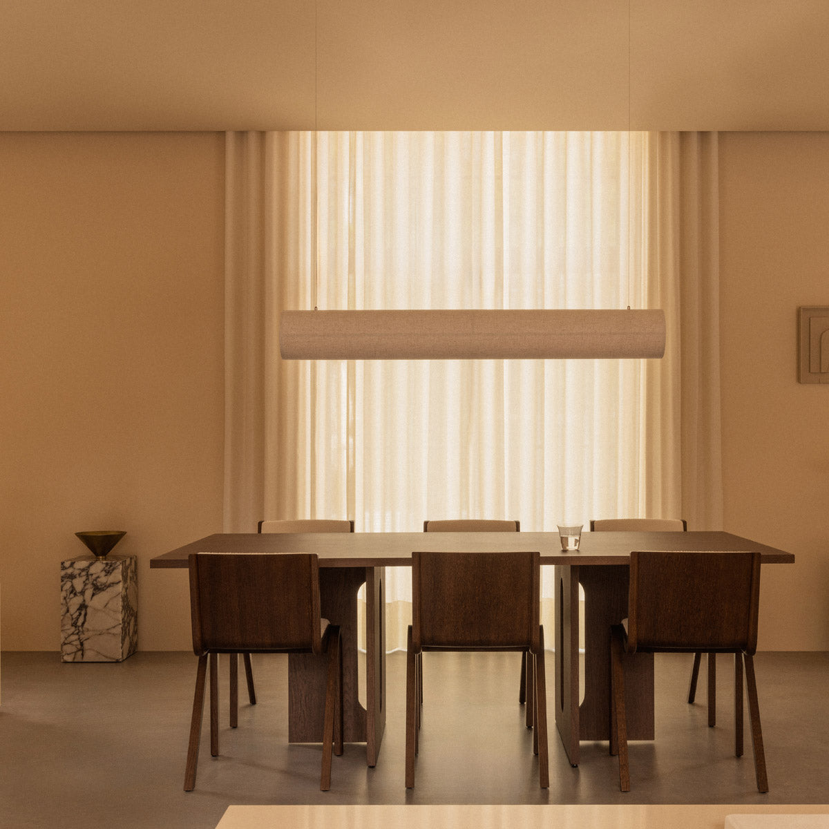 Audo Hashira Linear Pendant Lamp Raw