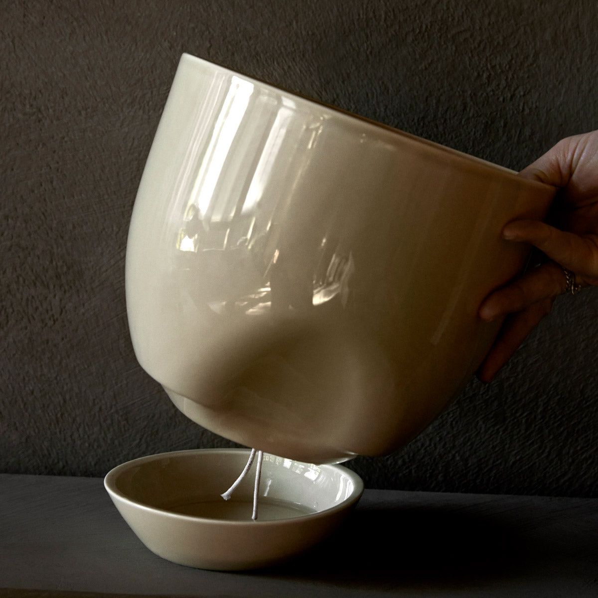 Audo Hydrous Planter φ12 Ashen