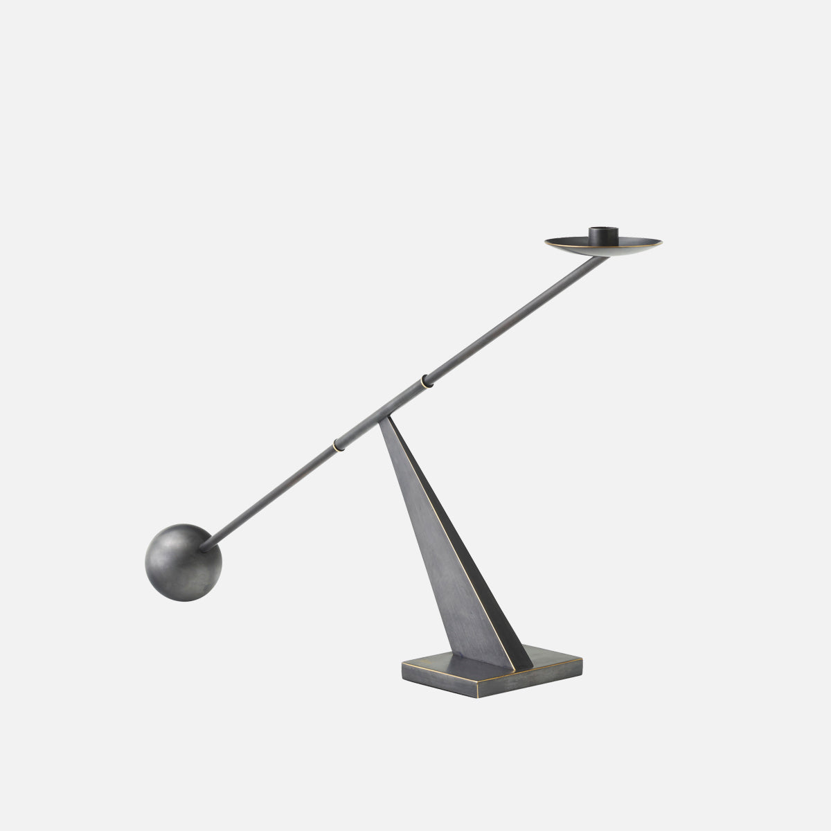 Audo Inteconnect Candle Holder Bronze Brass