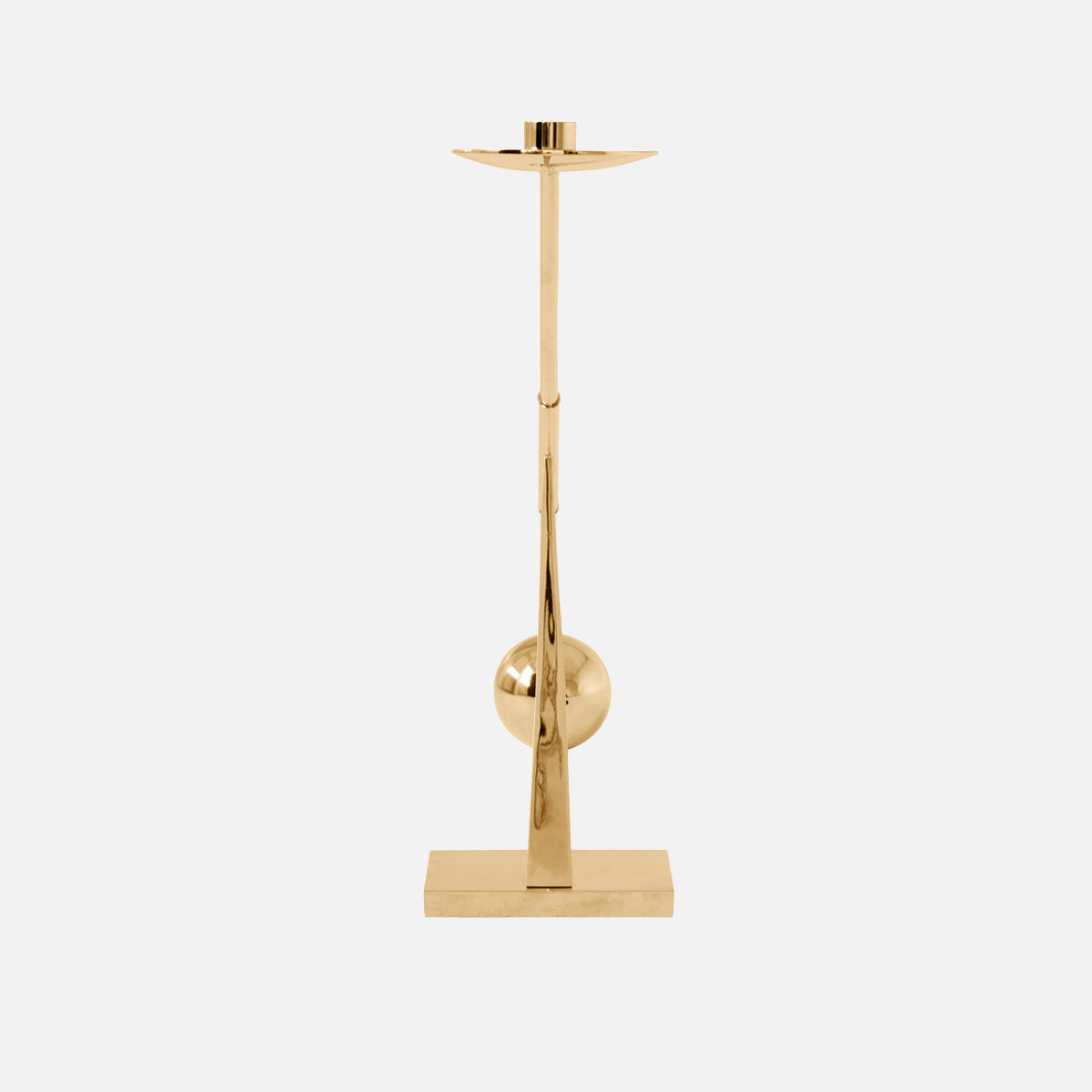 Audo Inteconnect Candle Holder Polish Brass