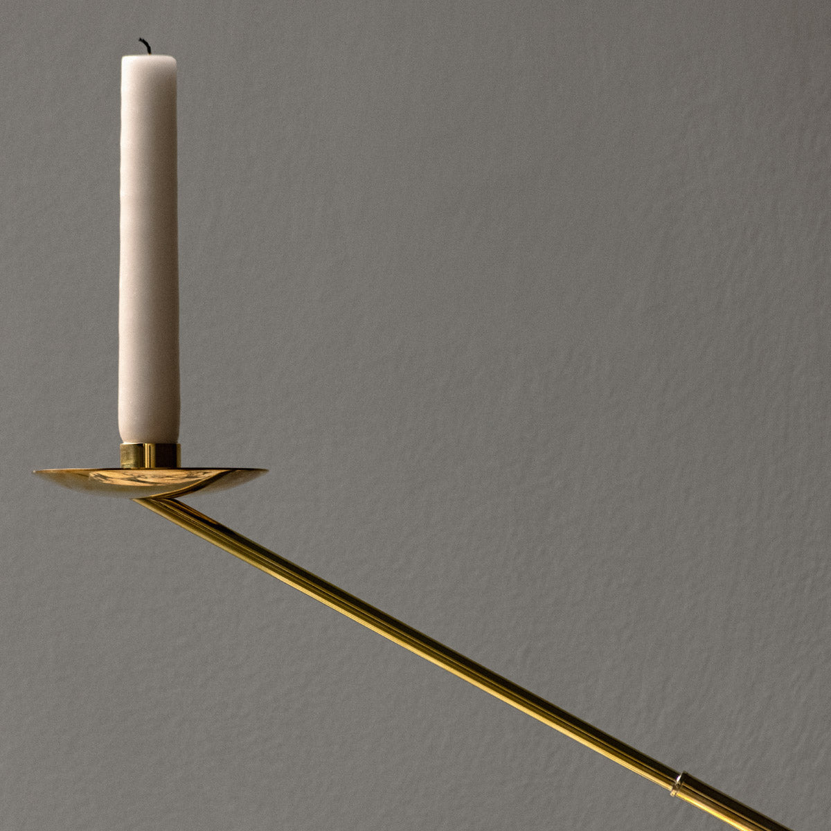 Audo Inteconnect Candle Holder Polish Brass