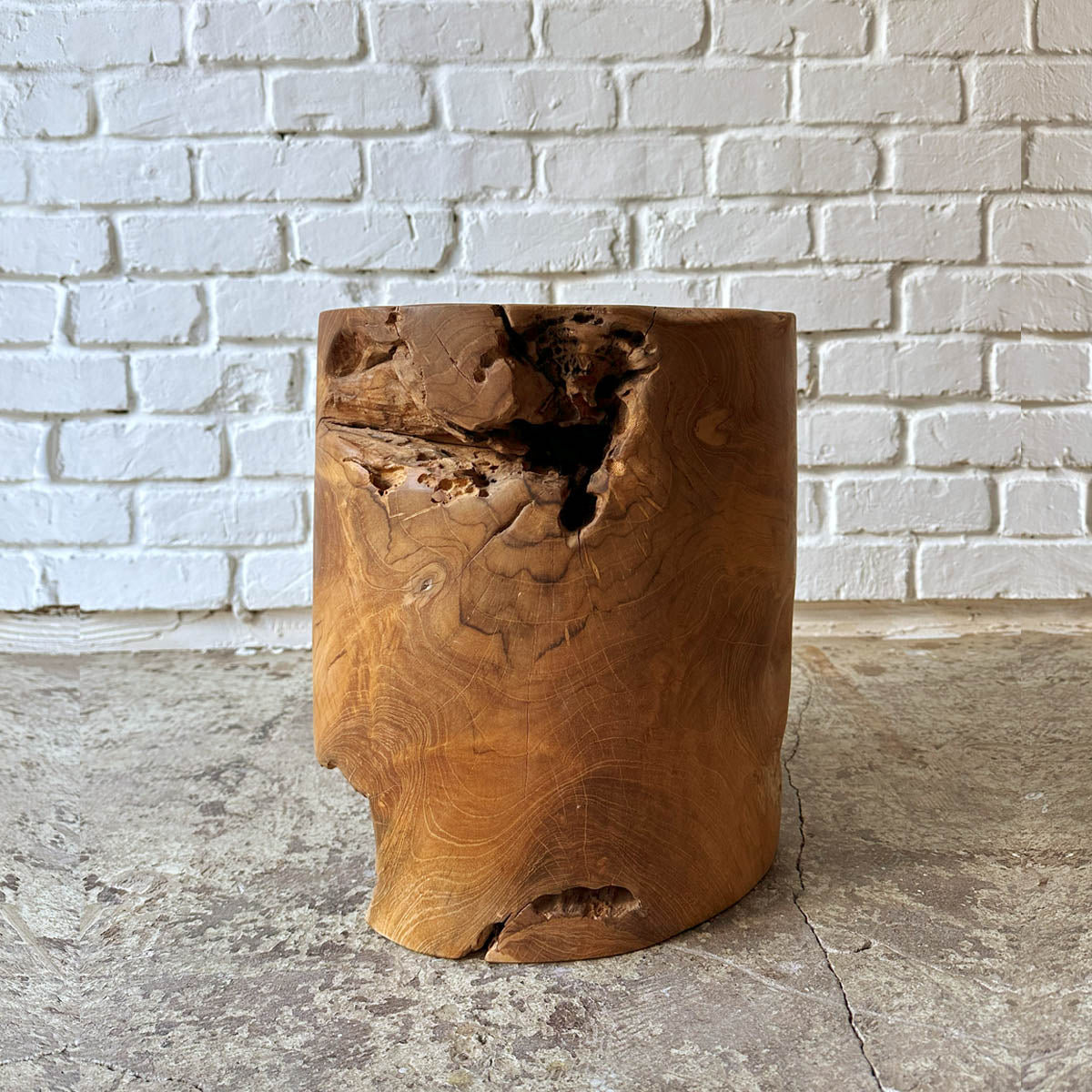 Log Side Stool #P