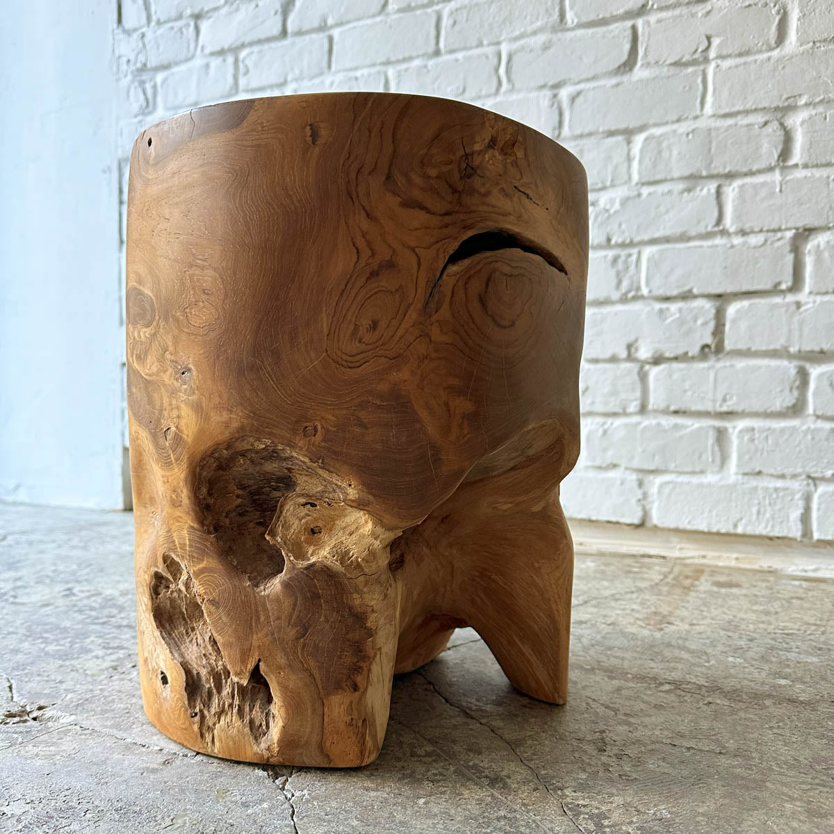 Log Side Stool #P