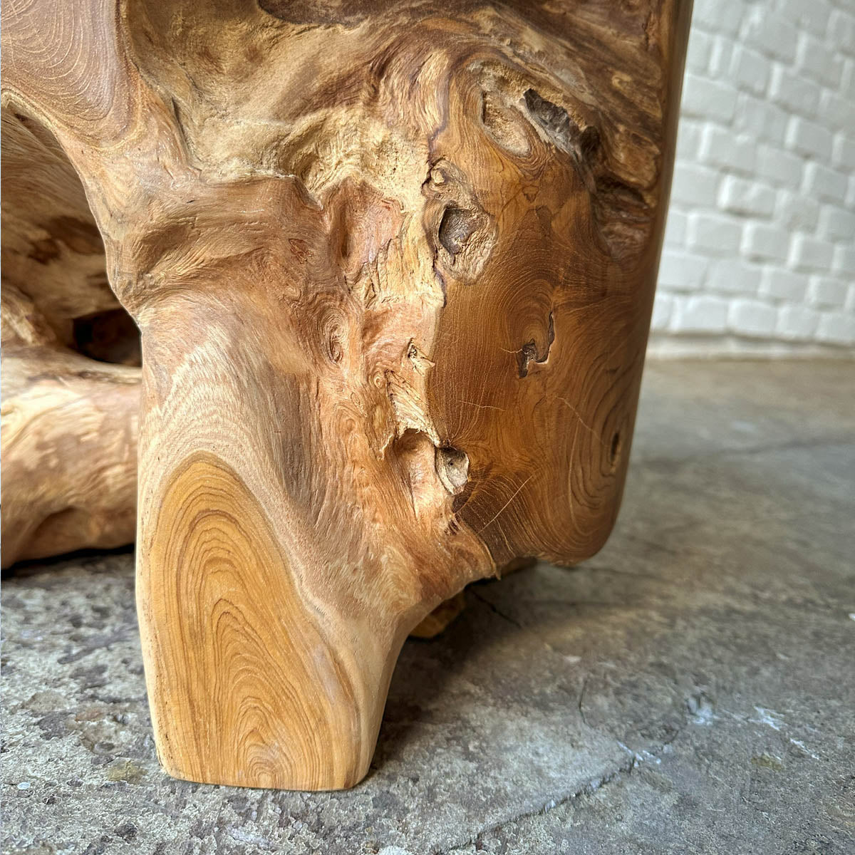 Log Side Stool #P