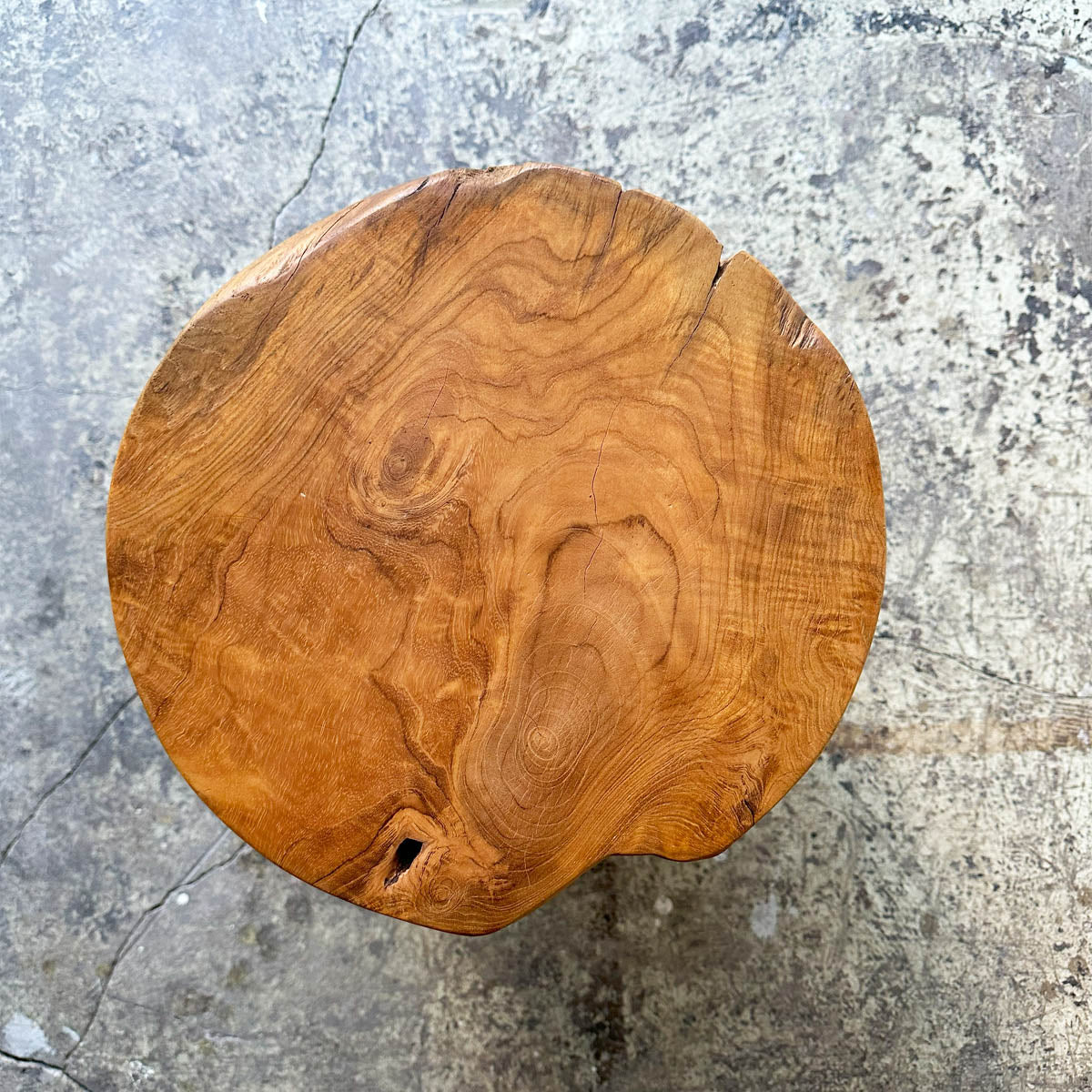 Log Side Stool #Q