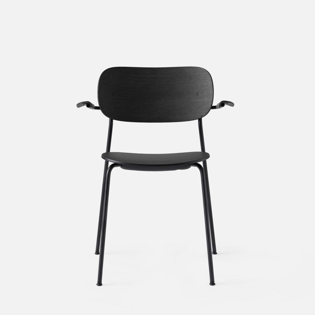 Audo Co Dining Chair With Armrest Black Oak Black Steel （店頭展示品）