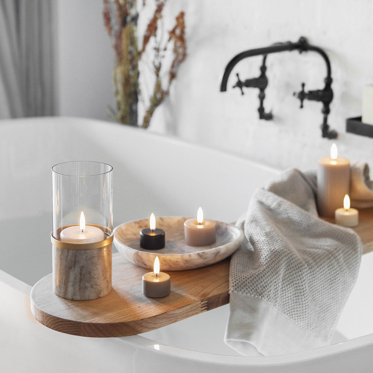 UYUNI Marble Lantern Beige