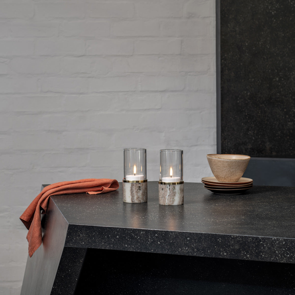 UYUNI Marble Lantern Beige