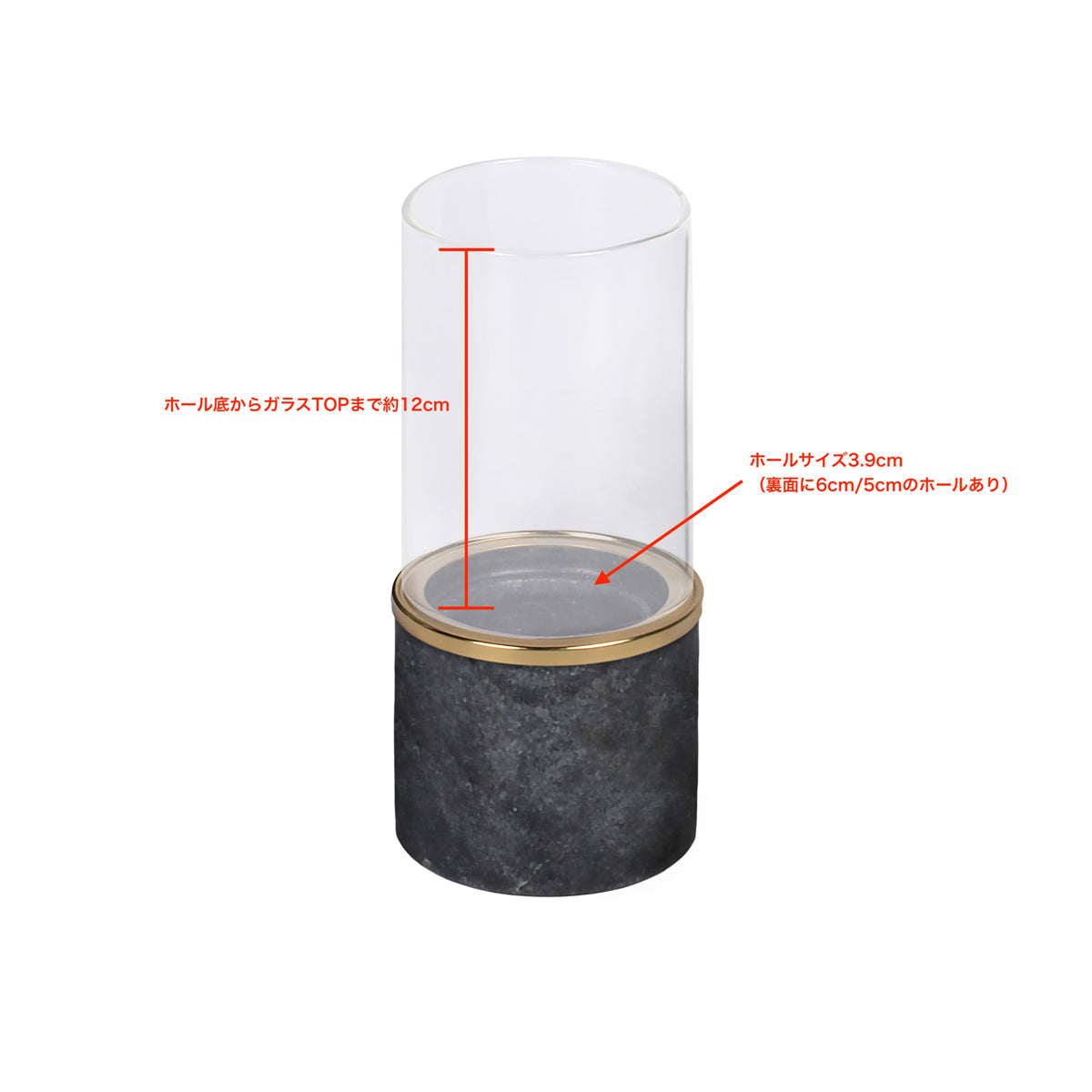 UYUNI Marble Lantern Black