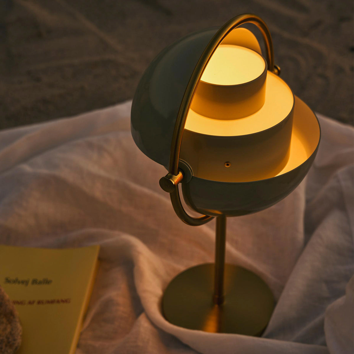 GUBI Multi-Lite Portable Lamp  Brass Black