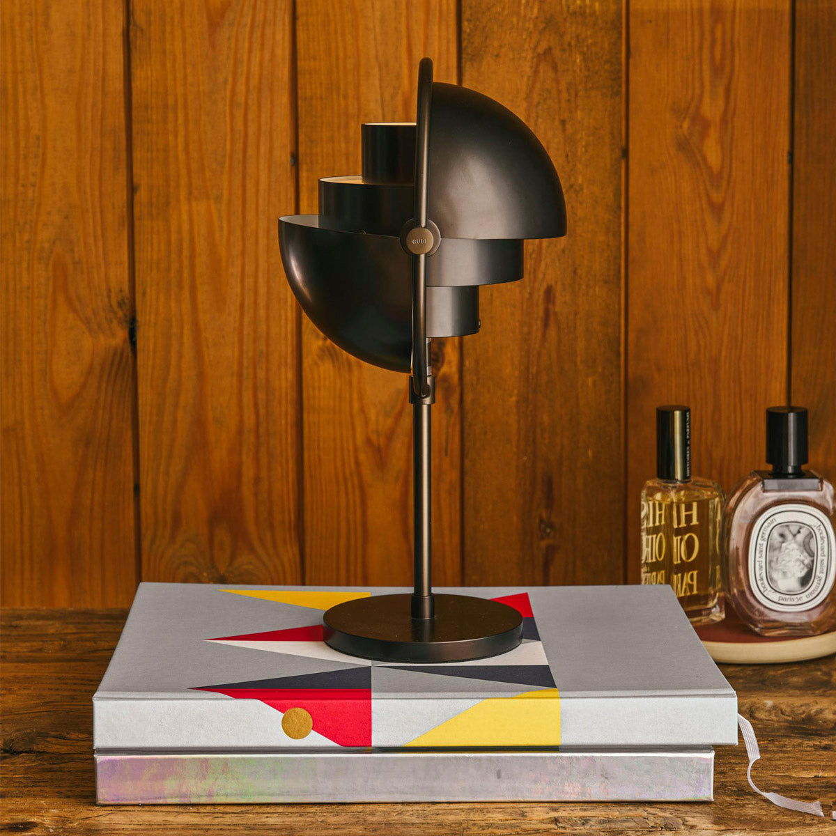 GUBI Multi-Lite Portable Lamp  Brass Black